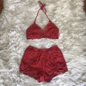 Burnt Orange Two Piece Set